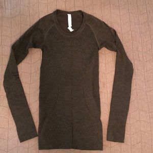 Lululemon Swiftly Long Sleeve Dark Olive